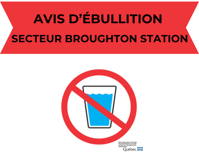 Avis d'ébullition - 3 octobre 2024 - Broughton Station